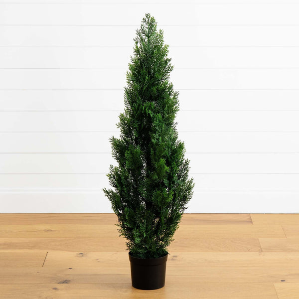 Packify Test - 2Pack - 4' Cedar Tree Silk Tree (Indoor/Outdoor)