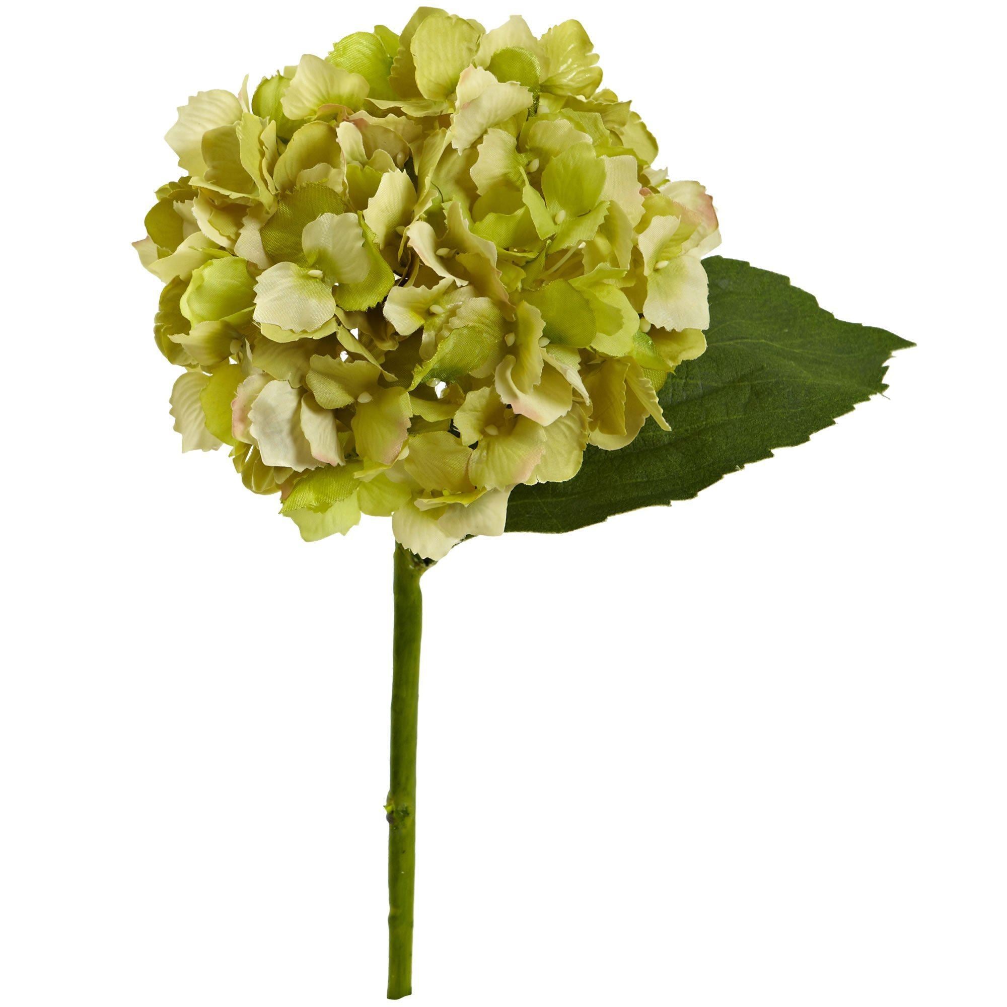 Nearly Natural 12” Hydrangea Flower (Set of 12) Artificial Plant