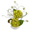 13” Hydrangea Artificial Arrangement in White Vase