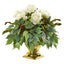 14” Rose Artificial Arrangement in Gold Urn