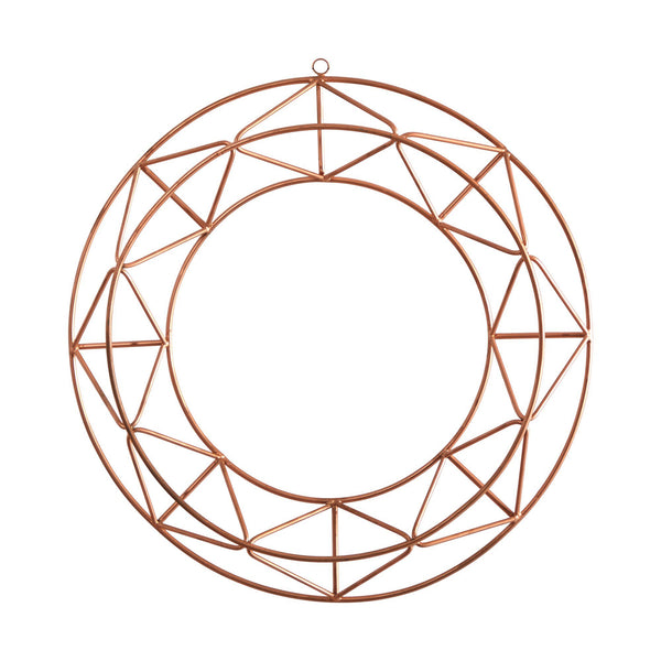 16” Geometric Copper Wall Decor