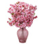 18” Cherry Blossom Arrangement in Rose Colored Vase