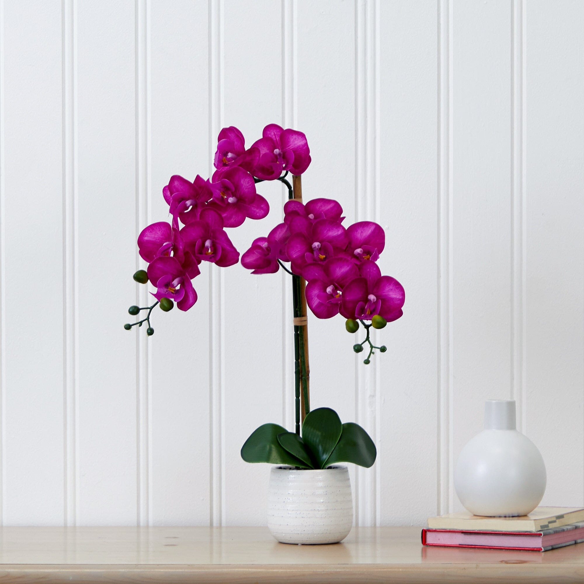 Nearly Natural Orchid Faux Plant outlets Arrangement Decor