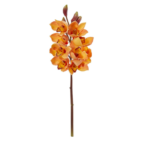 20” Cymbidium Orchid Artificial Flower (Set of 4)