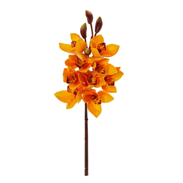 20” Cymbidium Orchid Artificial Flower (Set of 4)