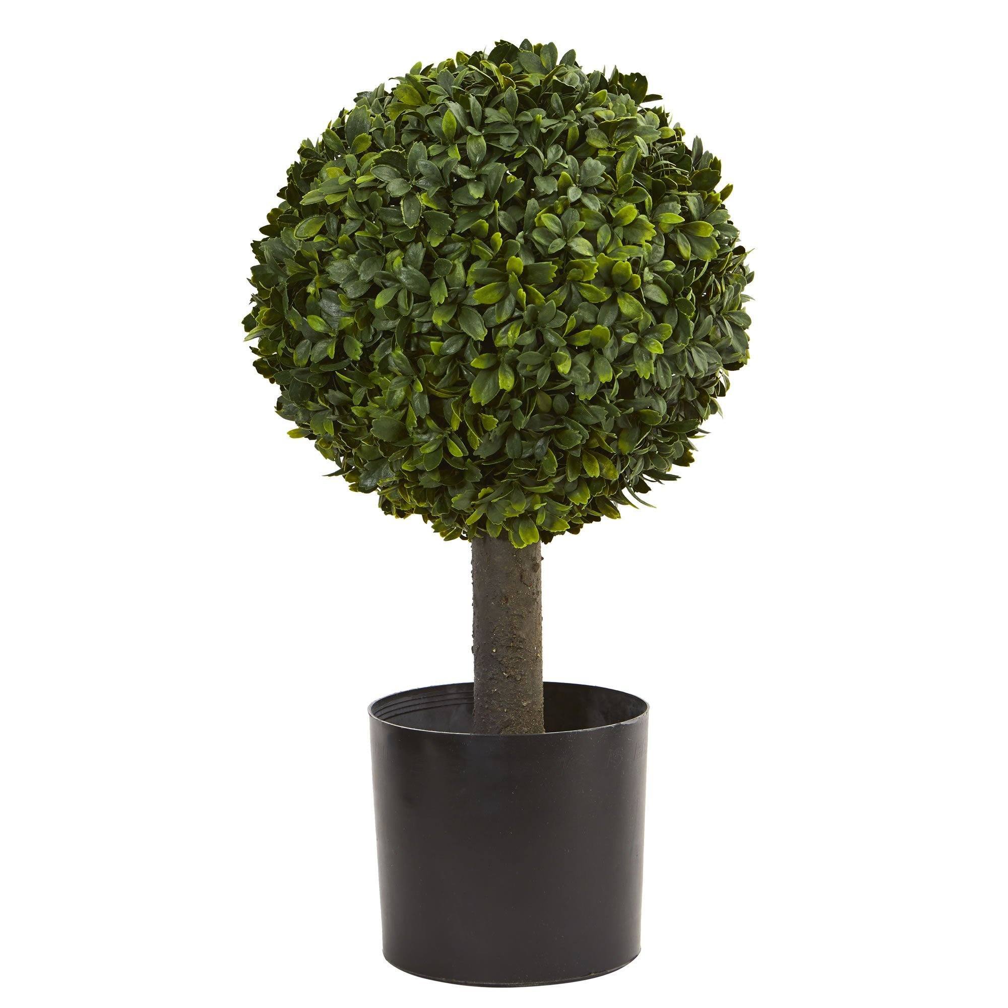 21” Boxwood Ball Topiary Artificial Tree | Nearly Natural