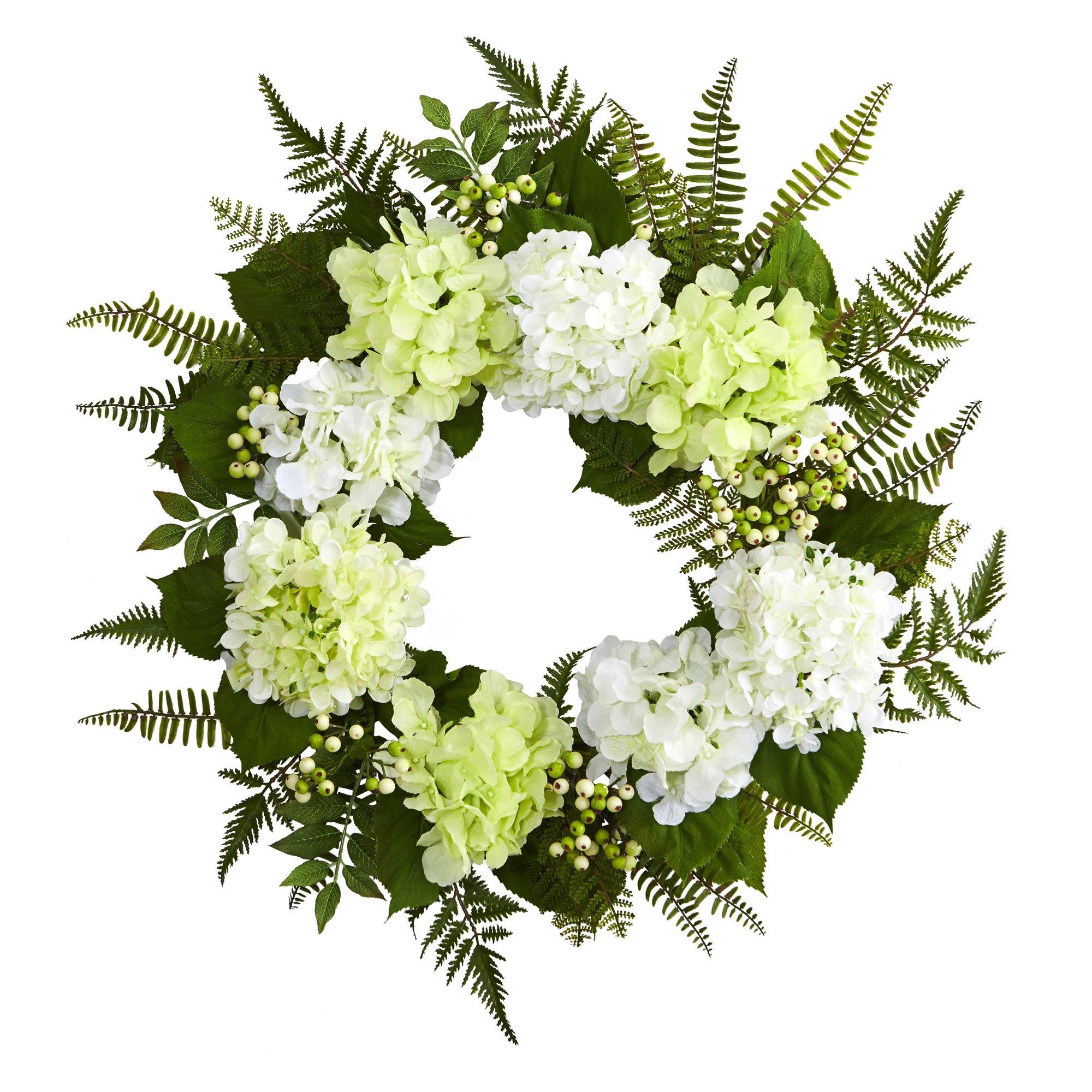 24” Hydrangea Berry Wreath 