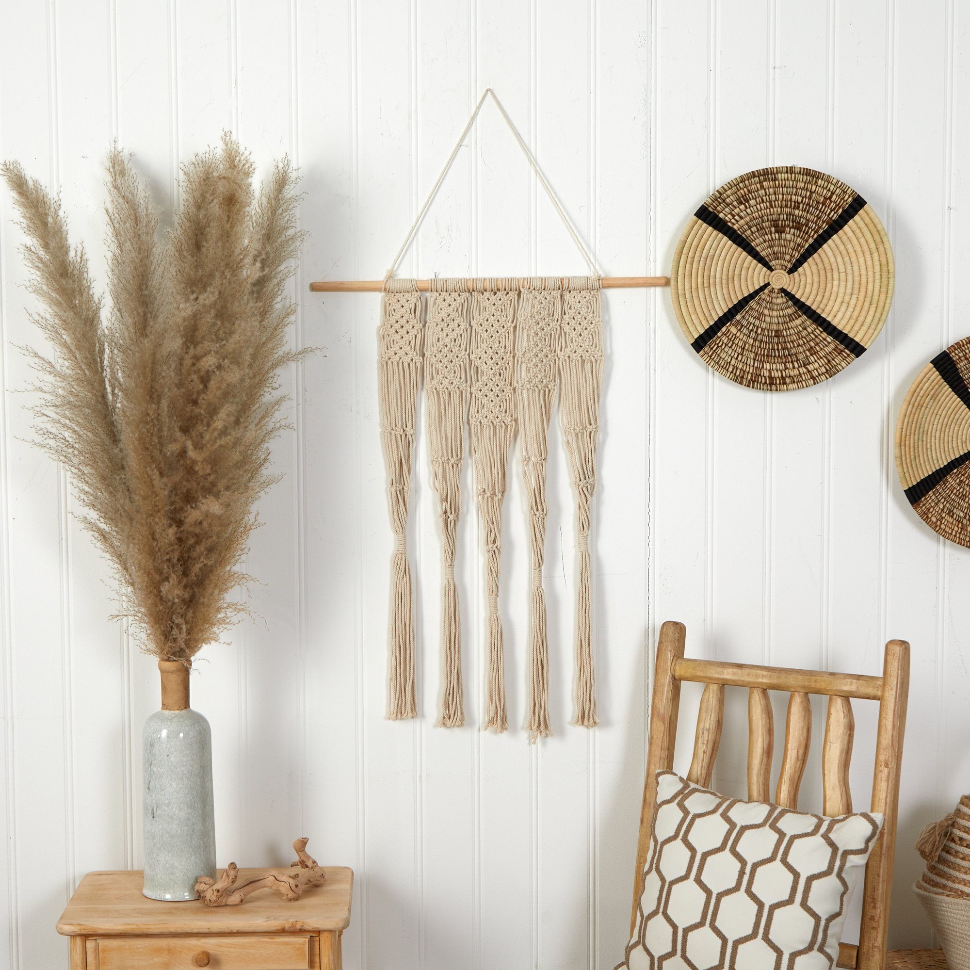 Woven best sale hanging decor