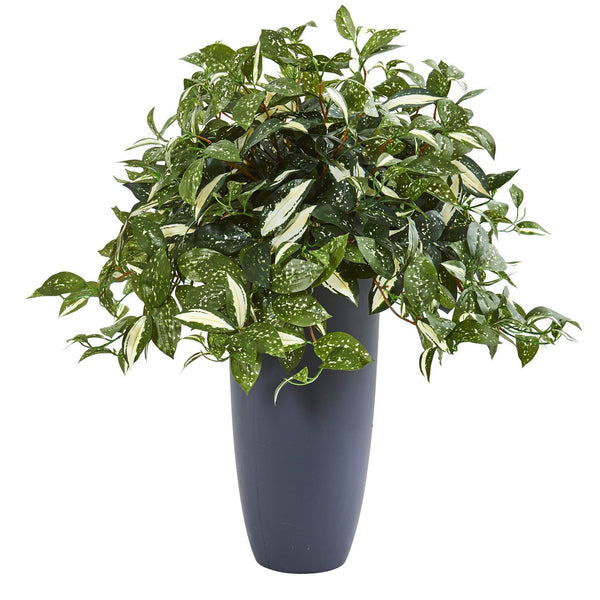 28” Florida Beauty Artificial Plant in Gray Planter