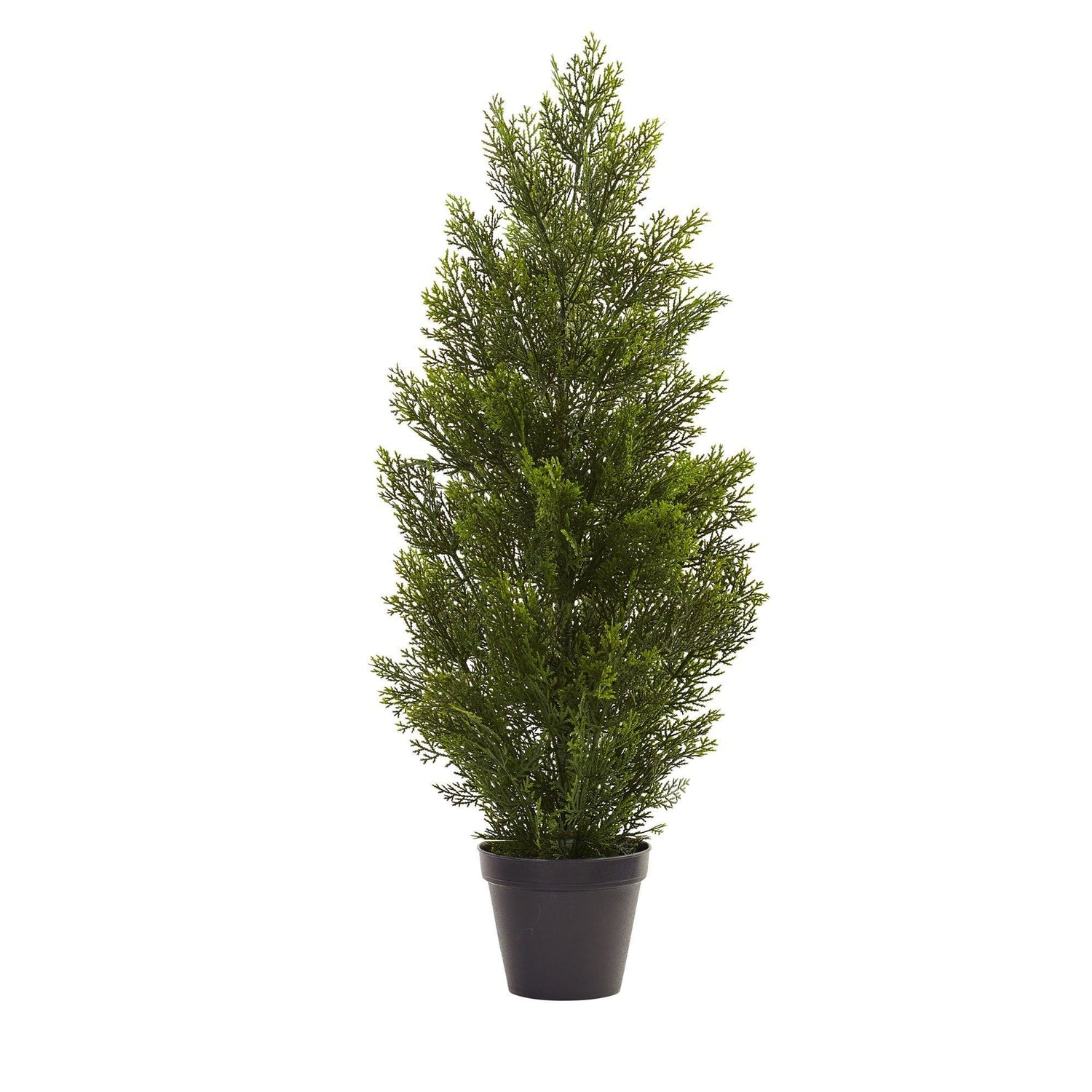 Nearly Natural 3.5 ft. Indoor/Outdoor Mini Cedar Artificial Pine Tree in  Iron Colored Urn UV Resistant T2525 - The Home Depot