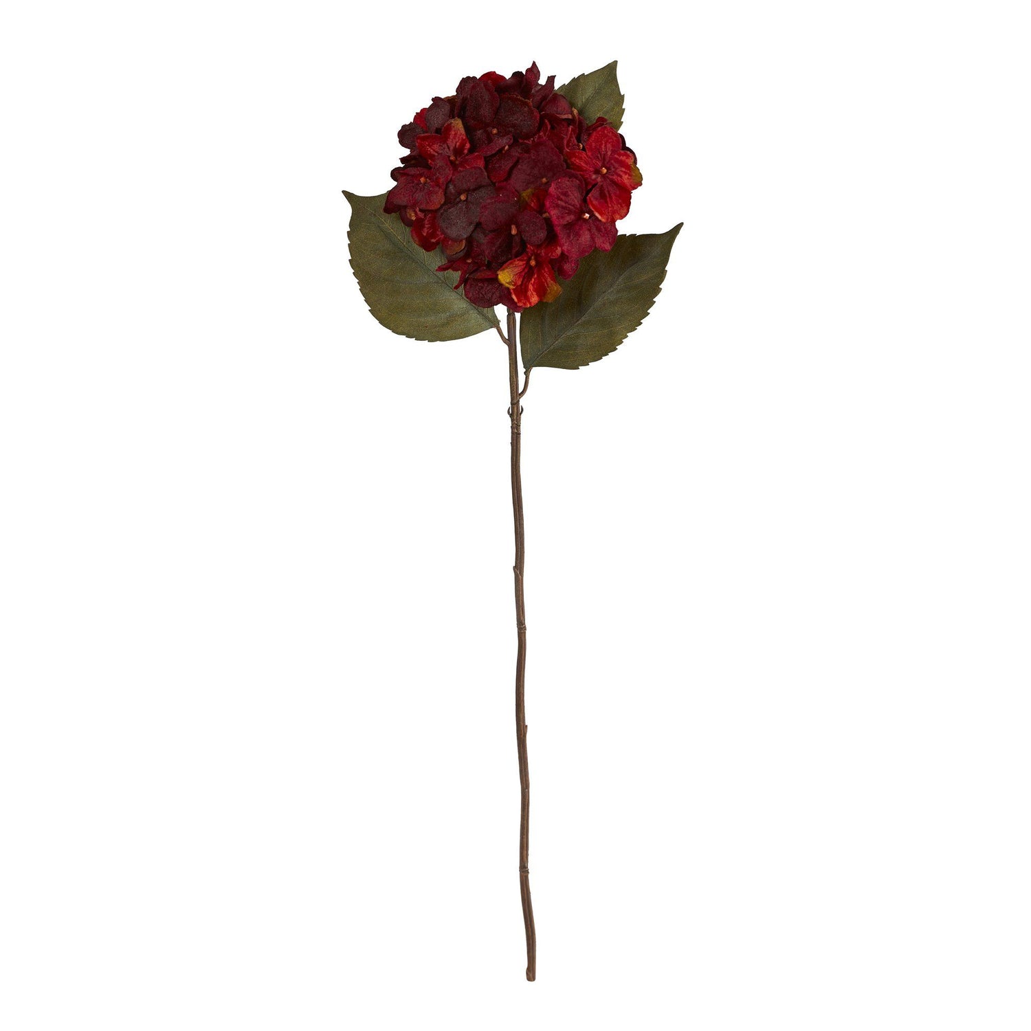 Nearly Natural Rose Artificial Flower - Set of 24 Burgundy