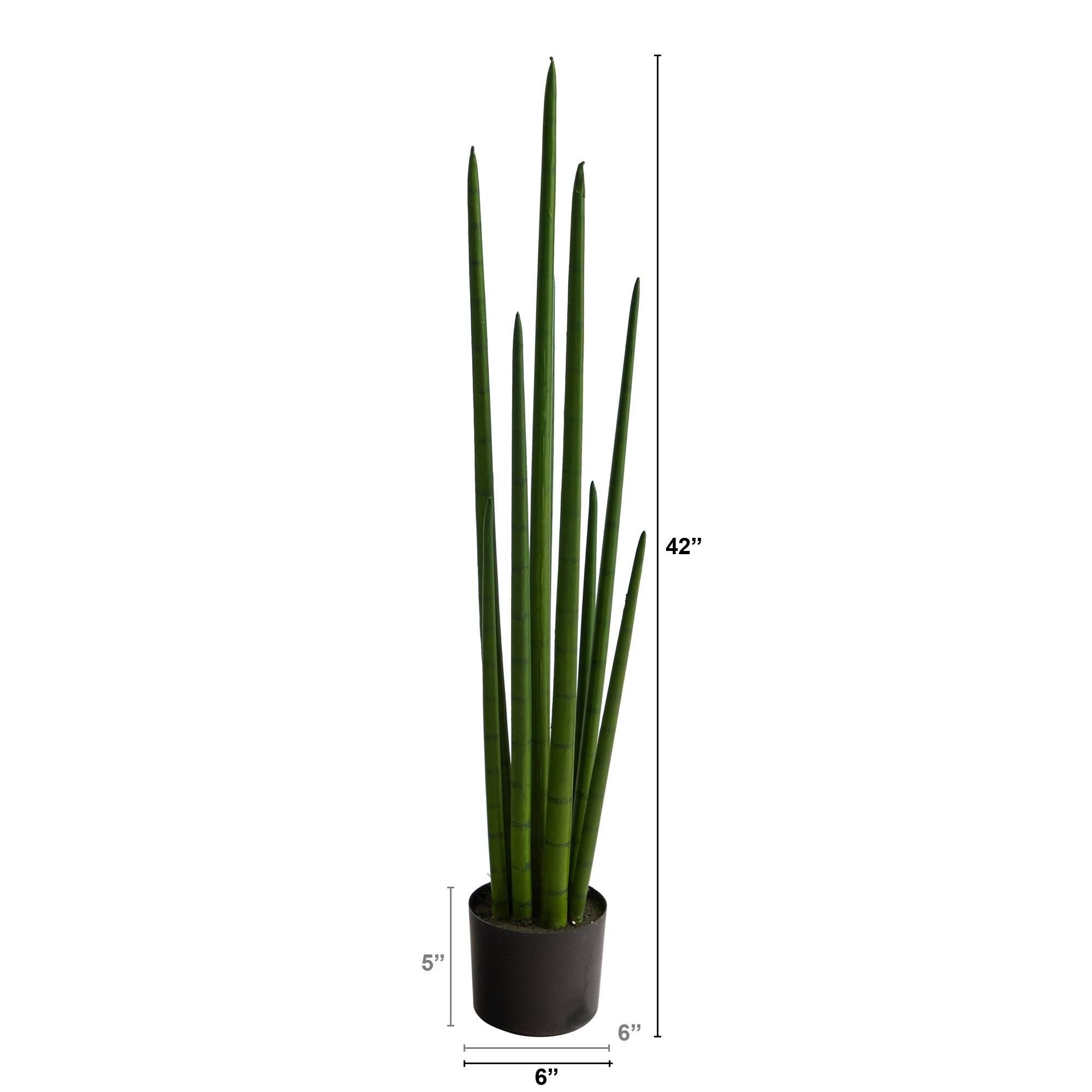 3.5’ Sansevieria Snake Artificial Plant | Nearly Natural