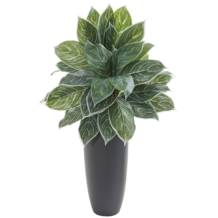 37” Aglonema Artificial Plant in Planter (Real Touch) | Nearly Natural