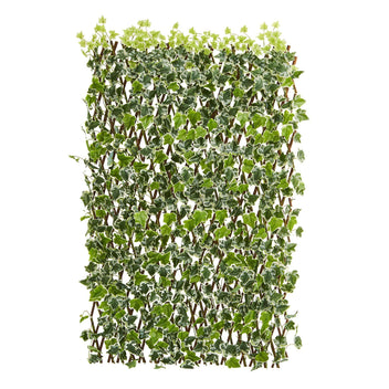 39” English Ivy Expandable Fence UV Resistant & Waterproof | Nearly Natural