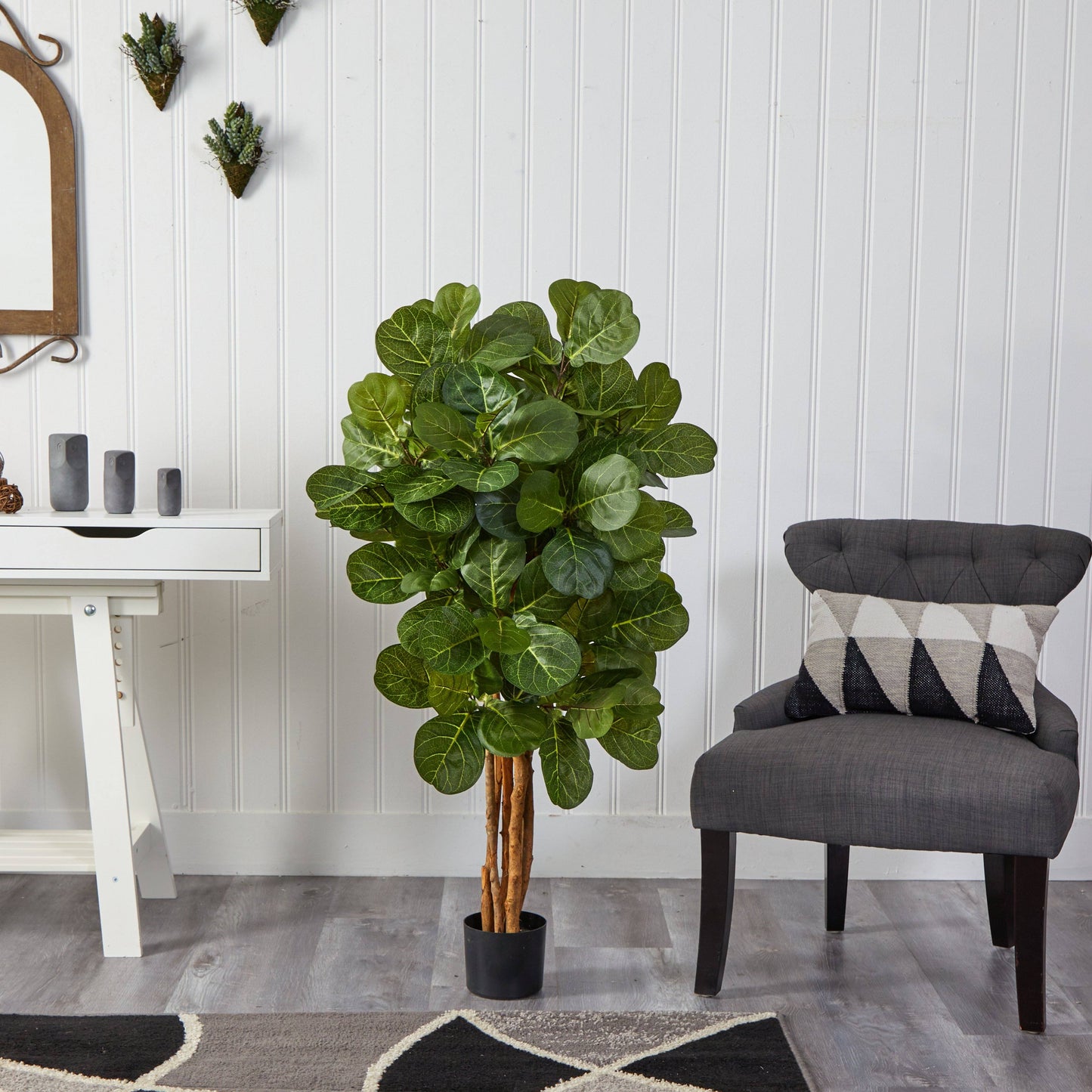 4’ Fiddle Leaf Fig Artificial Tree | Nearly Natural