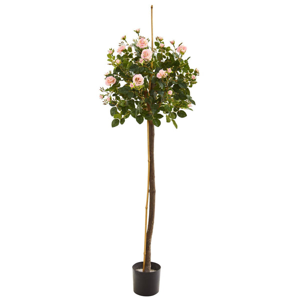 4’ Rose Topiary Artificial Tree