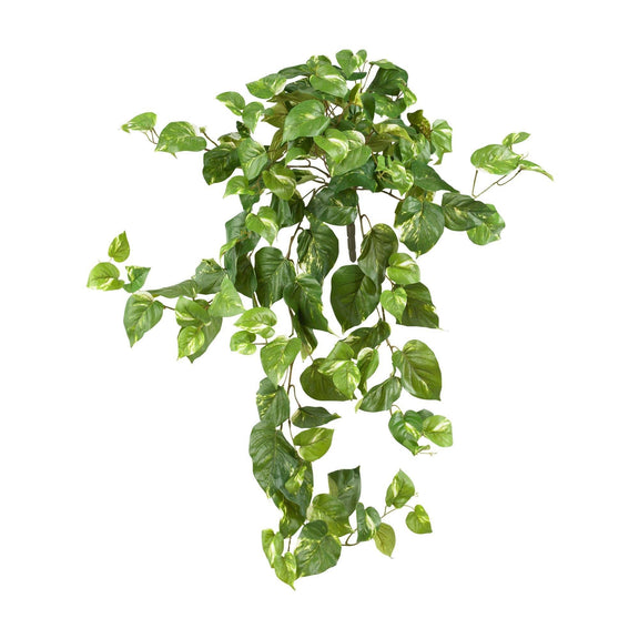 40” Pothos Hanging Bush (Set of 3) | Nearly Natural