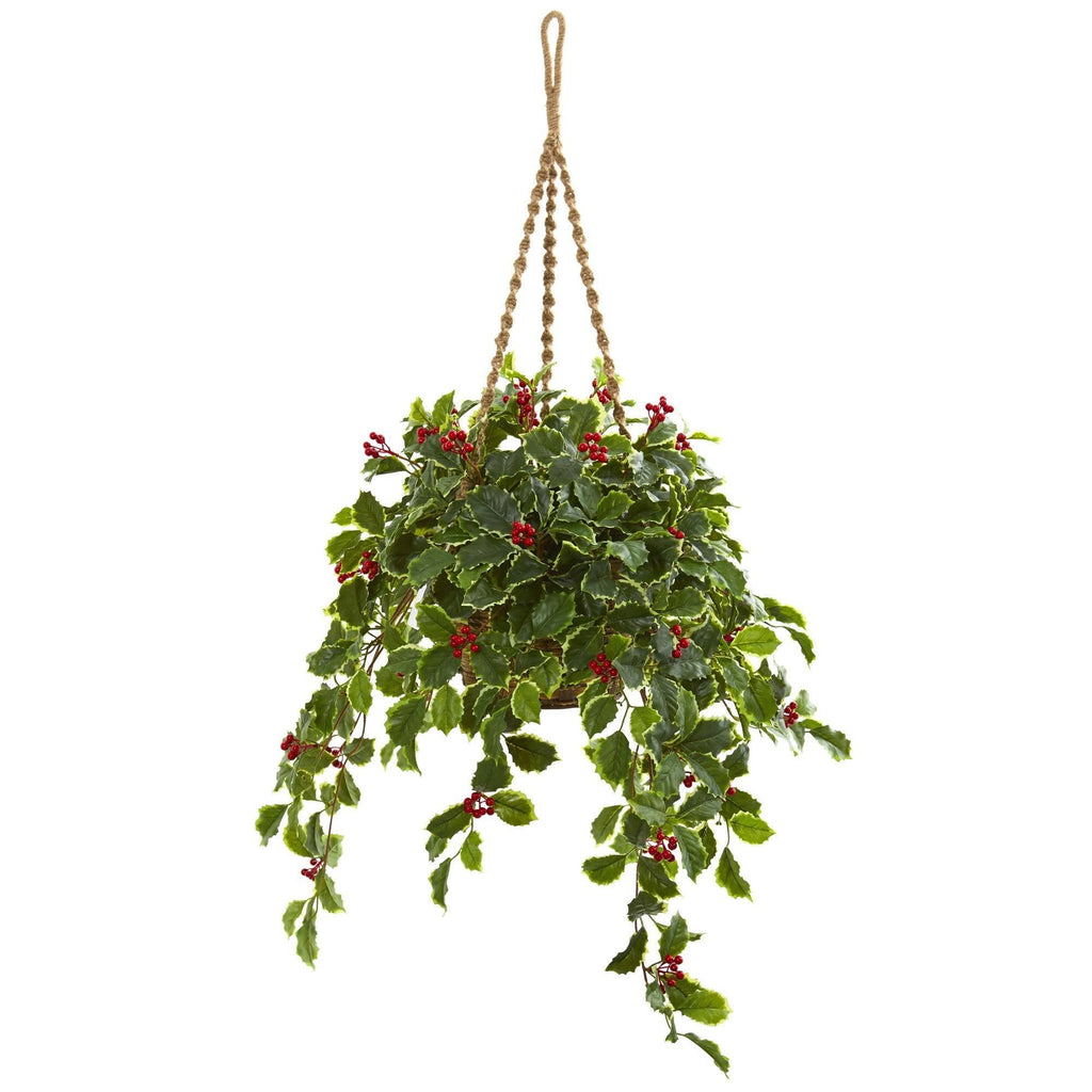 48 Pieces Artificial Holly Berries with Green Leaves India