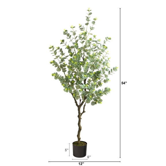 4.5’ Eucalyptus Artificial Tree | Nearly Natural