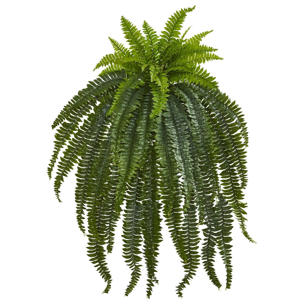 22” Boston Fern Artificial Plant in Sandstone Planter