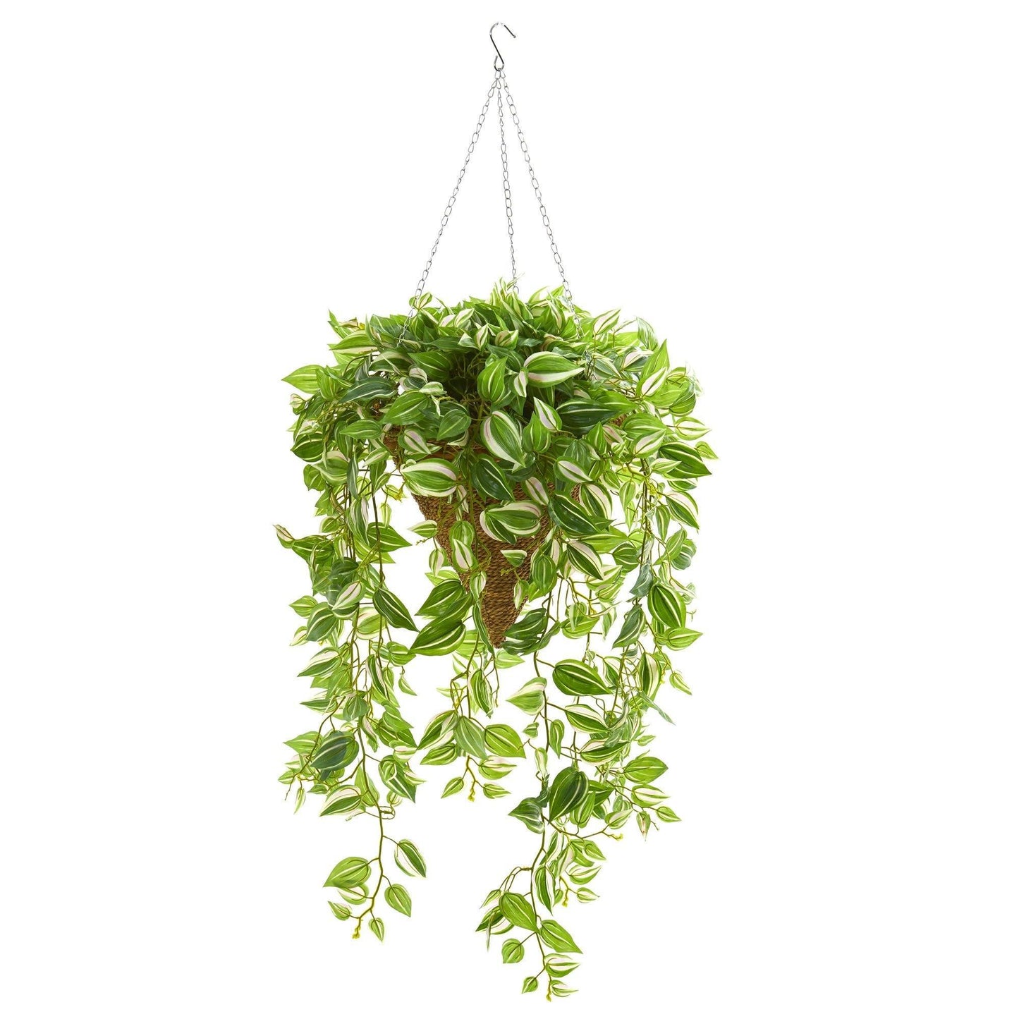 48” Wandering Jew Artificial Plant in Hanging Basket (Real Touch ...