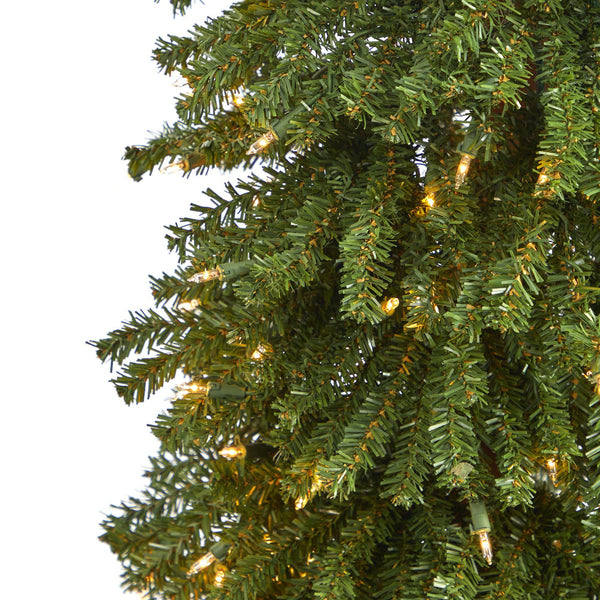 5’ Grand Alpine Artificial Christmas Tree with 200 Clear Lights and 469 Branches on Natural Trunk