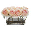 5.5” Blooming Roses in Glass Vase Artificial Arrangement