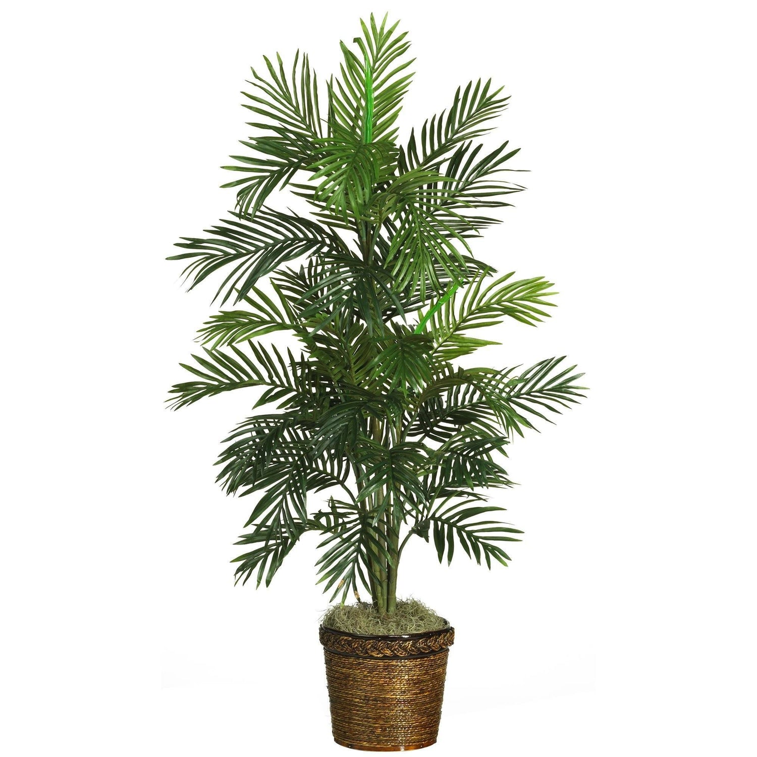 Nearly Natural 67 inch Bamboo Artificial Tree in Decorative Planter 