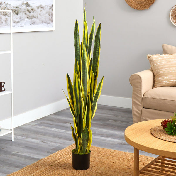 58” Sansevieria Artificial Plant