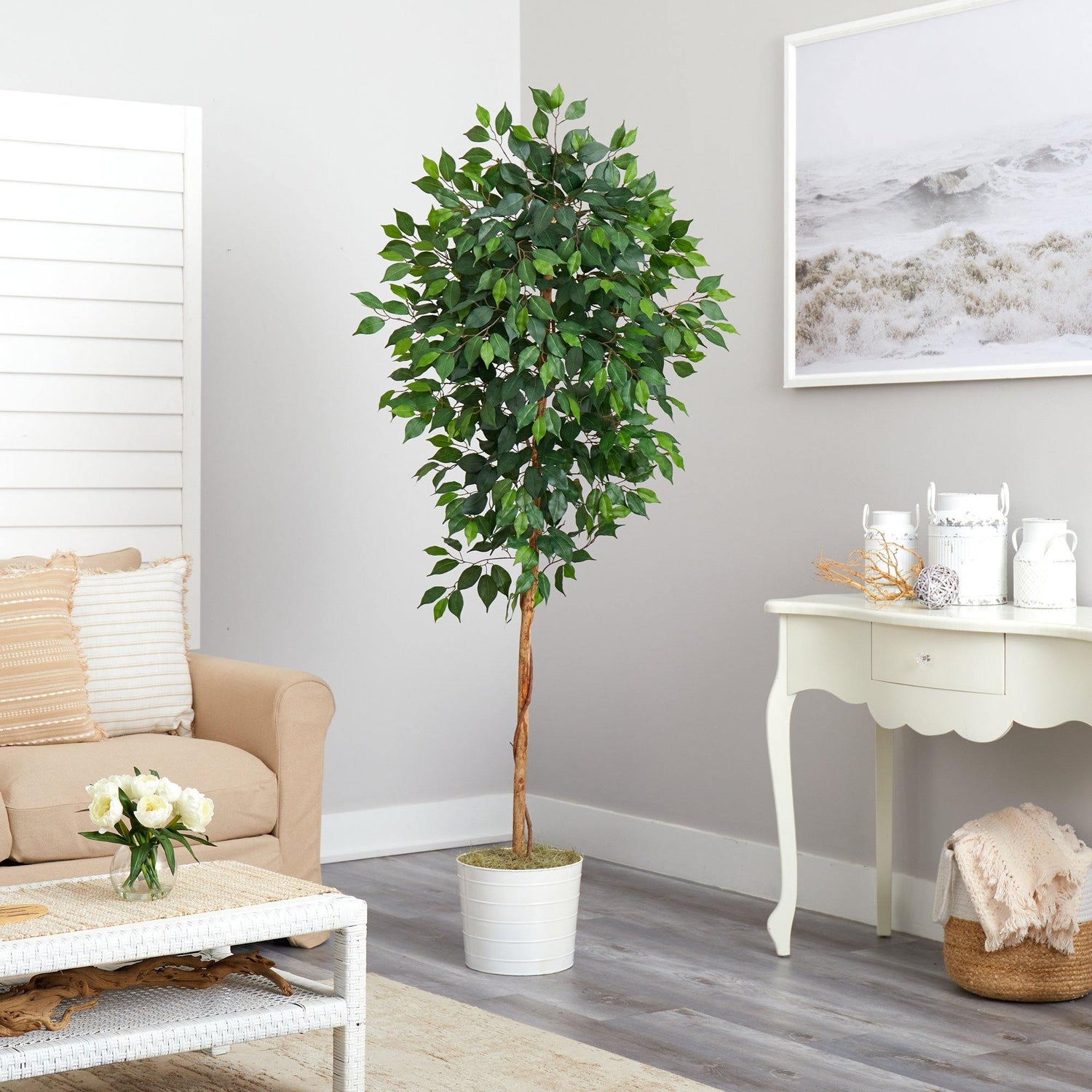 Nearly Natural 6ft. Ficus Silk Tree