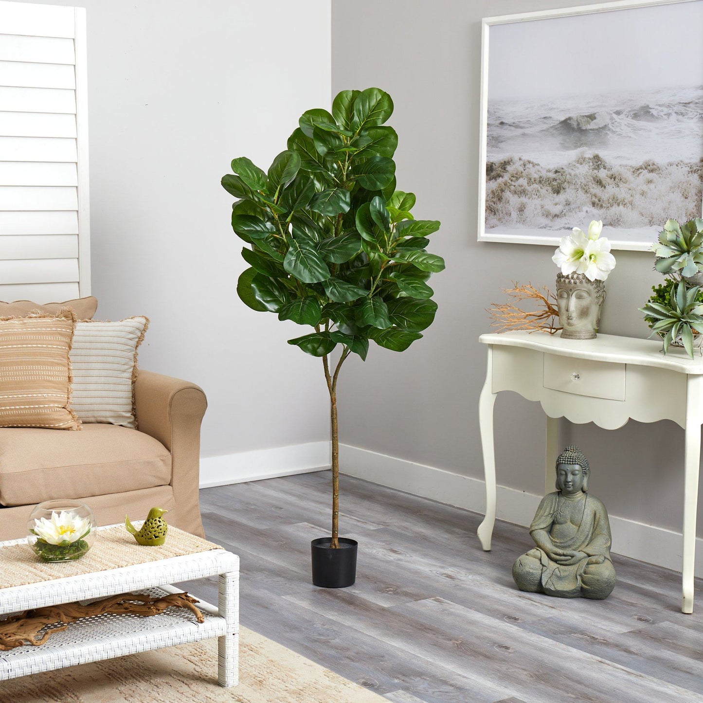 6’ Fiddle Leaf Fig Artificial Tree | Nearly Natural