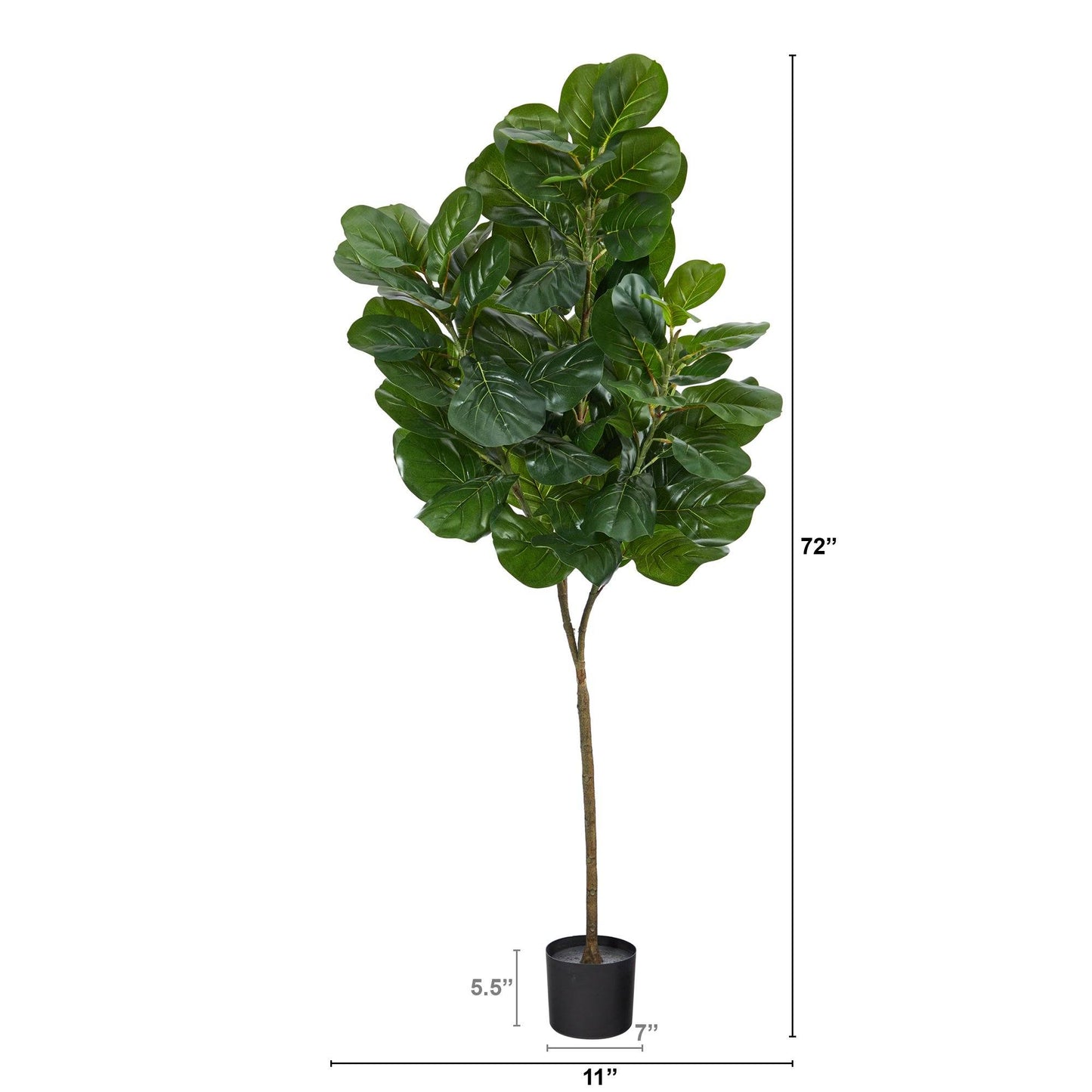 6’ Fiddle Leaf Fig Artificial Tree | Nearly Natural