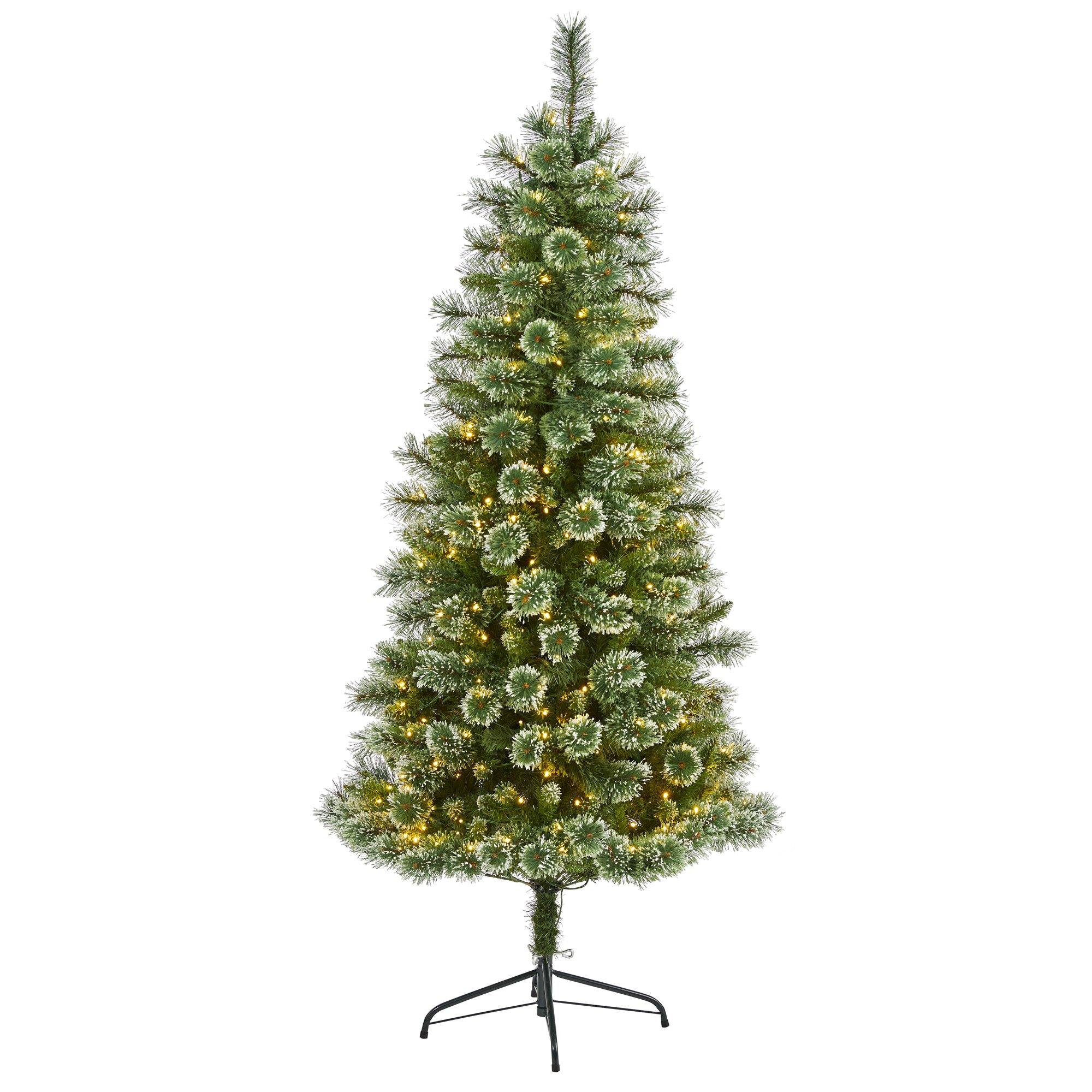 7 ft Artificial Christmas Tree Pine Tree with LED on sale Lights