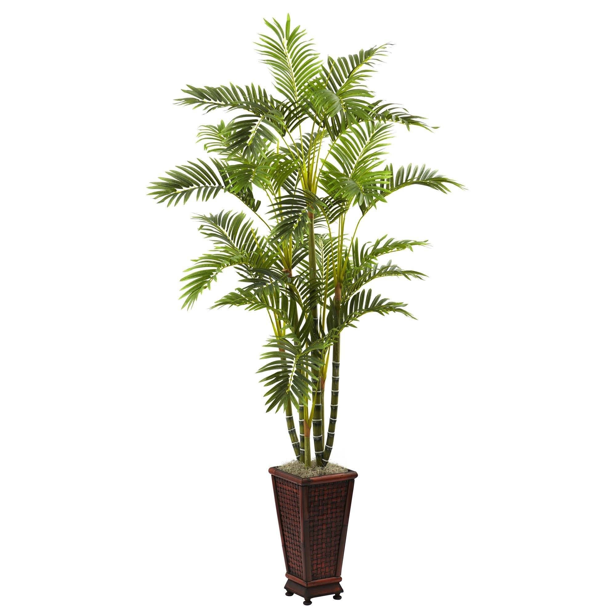 6.5’ Areca w/Decorative Planter | Nearly Natural