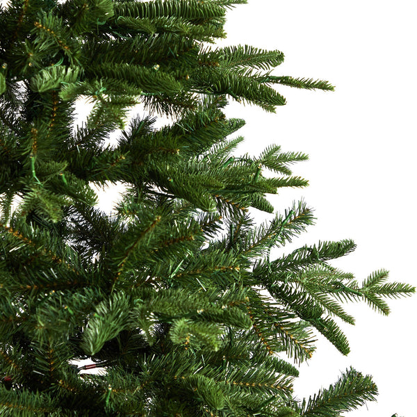 7’ Montreal Spruce Christmas Tree with 650 Warm White LED Lights and 1575 Bendable Branches