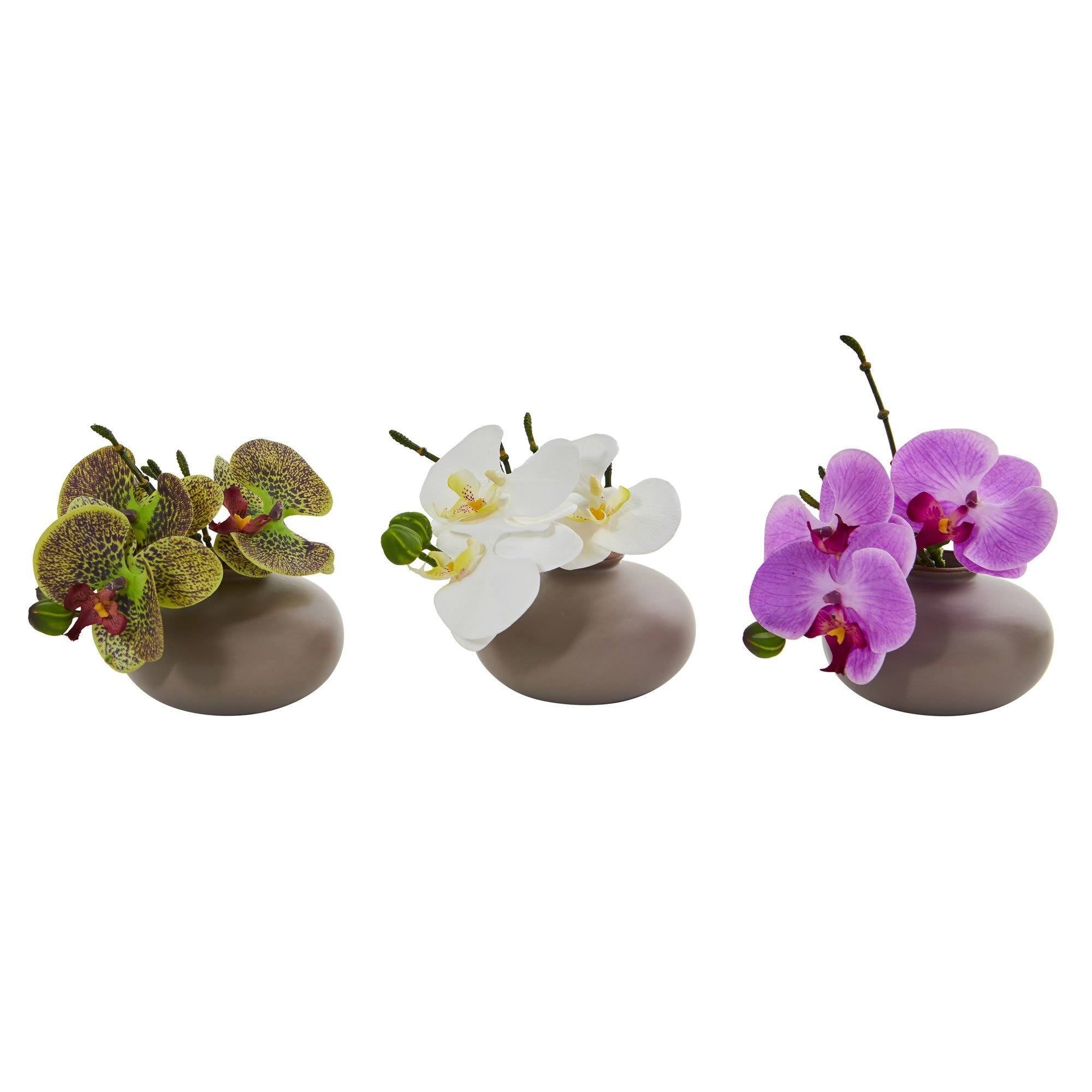 Nearly Natural Orchid Faux Plant Arrangement store Decor