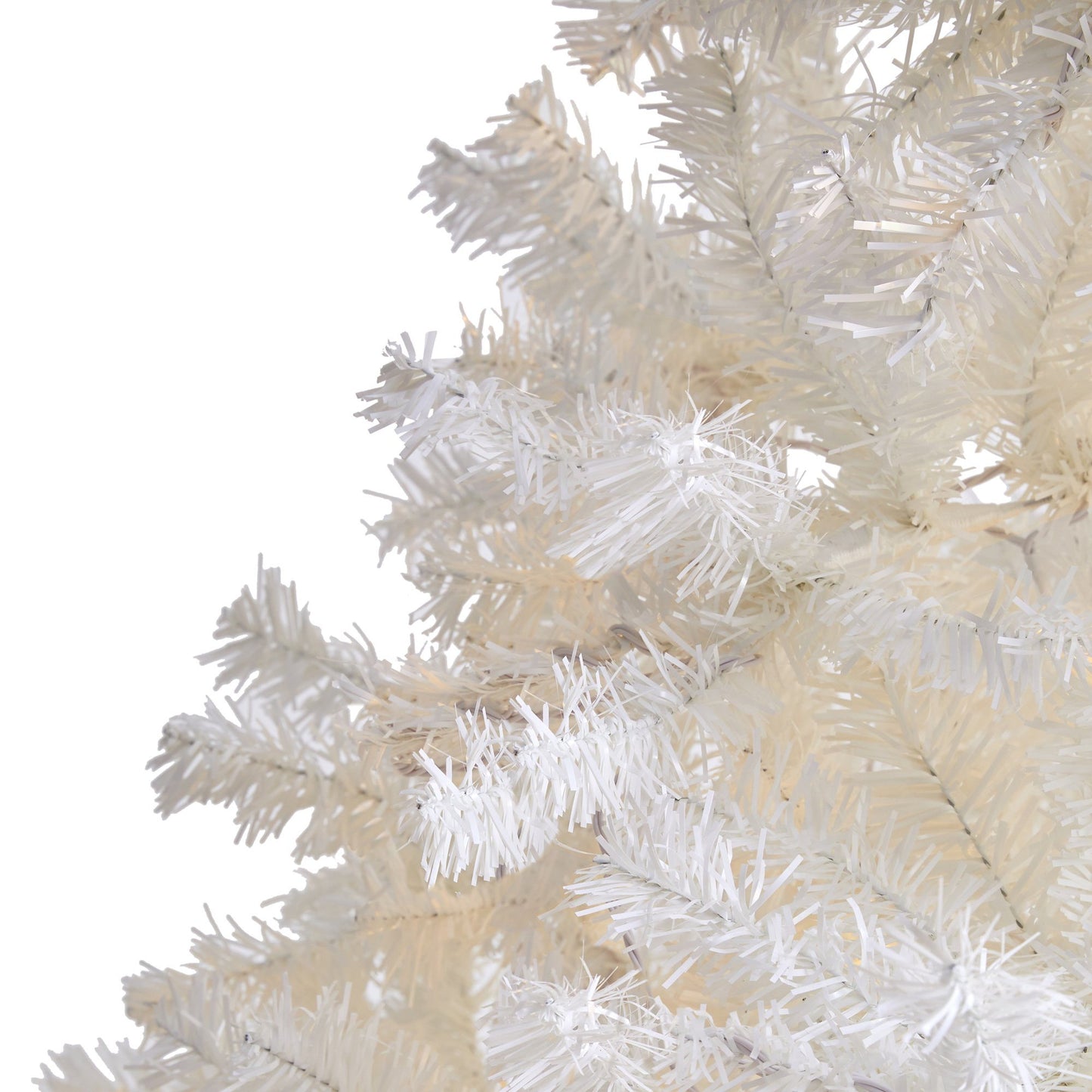 7' White Artificial Christmas Tree with 1000 Bendable Branches | Nearly ...