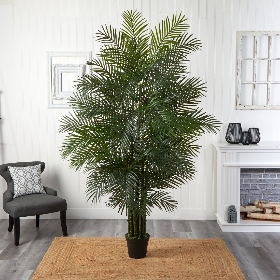 7.5' Areca Palm W/1966 Lvs UV Resistant (Indoor/Outdoor) | Nearly Natural