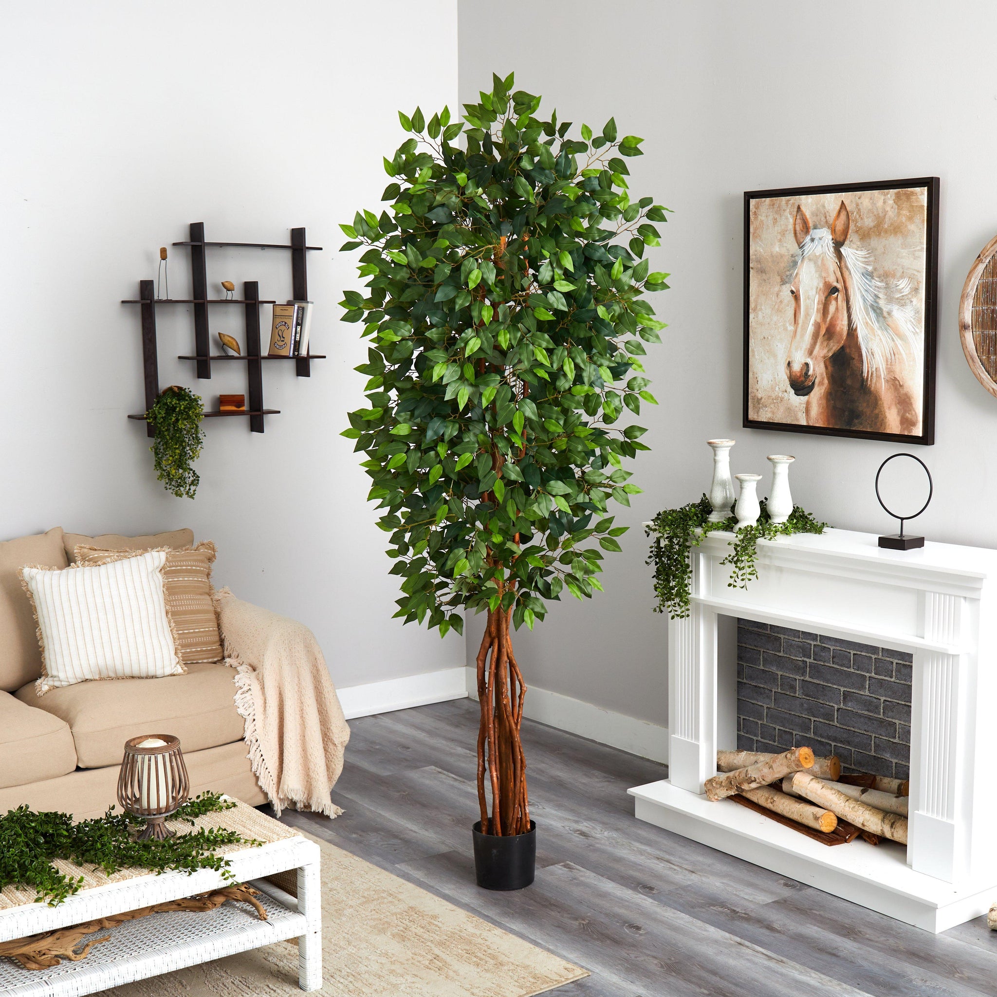 7.5’ Super Deluxe Ficus Tree | Nearly Natural