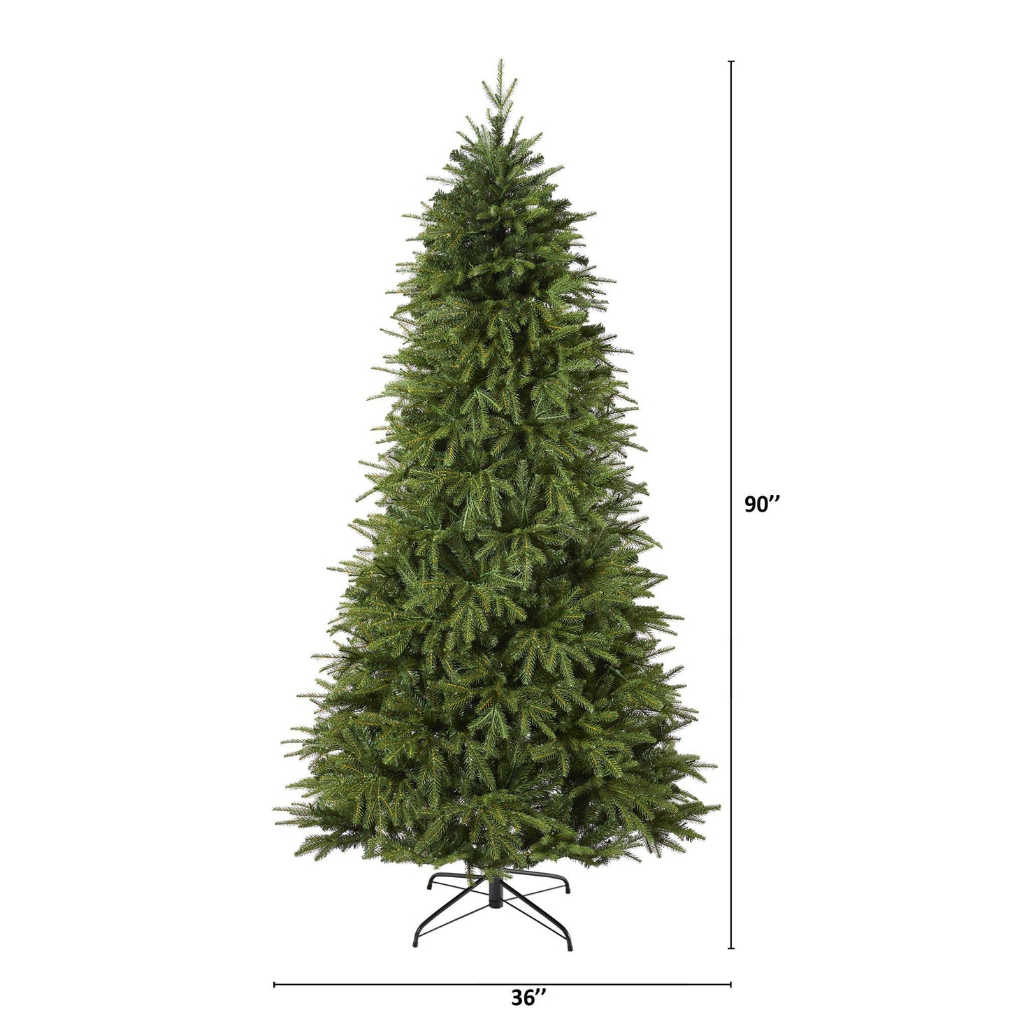 7.5’ Vancouver Fir “Natural Look” Artificial Christmas Tree with 600 ...