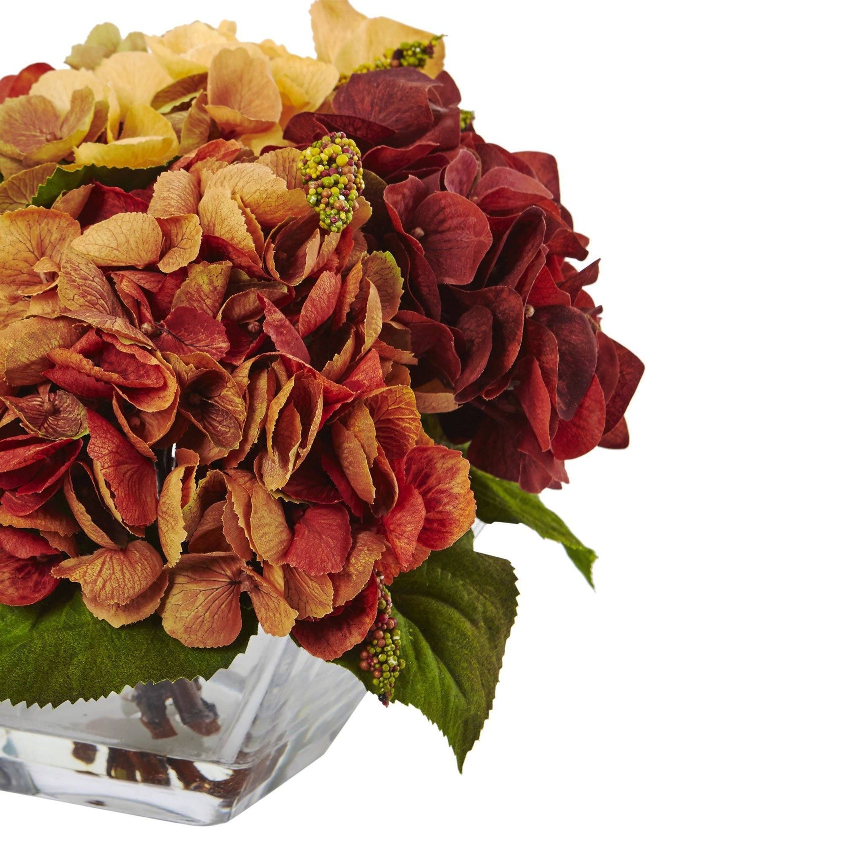 Autumn Hydrangea Berry w/Vase | Nearly Natural