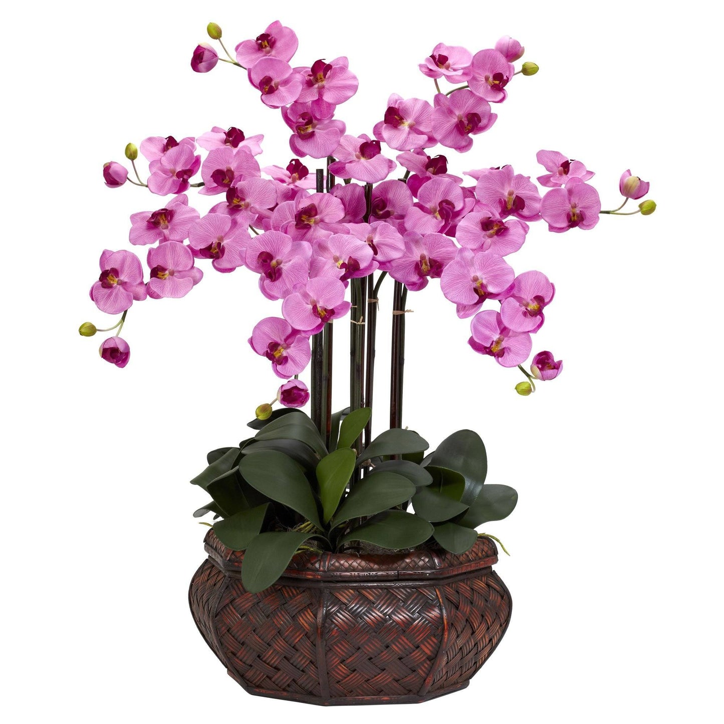 Large Phalaenopsis Silk Flower Arrangement 1201 Nearly Natural