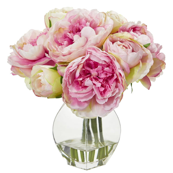 Peony Artificial Arrangement in Vase