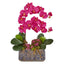 Phalaenopsis Orchid Artificial Arrangement in Ceramic Vase