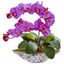 Silk Phalaenopsis Orchid Artificial Arrangement in Vase