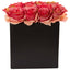 Roses Arrangement in Black Vase