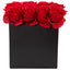 Roses Arrangement in Black Vase