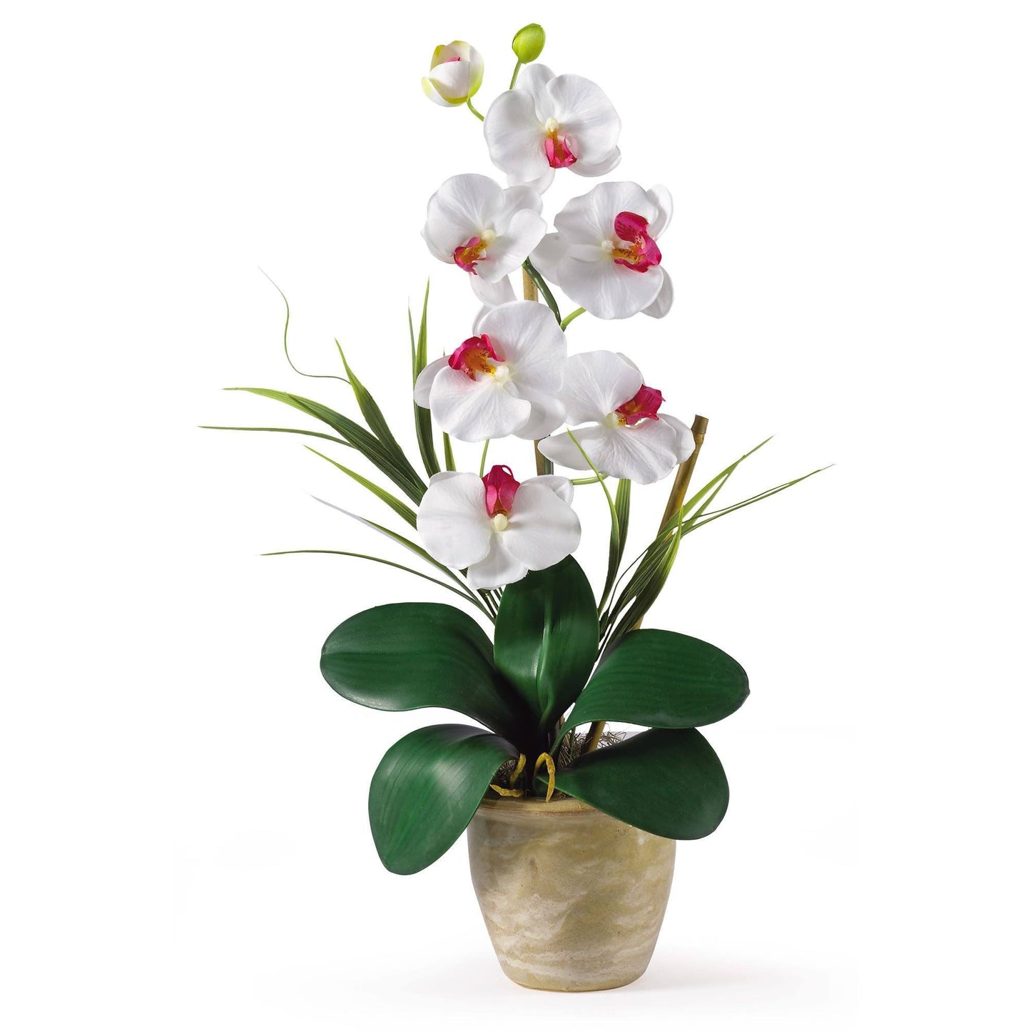 Single Stem Phalaenopsis Silk Orchid Arrangement 1016 Nearly Natural