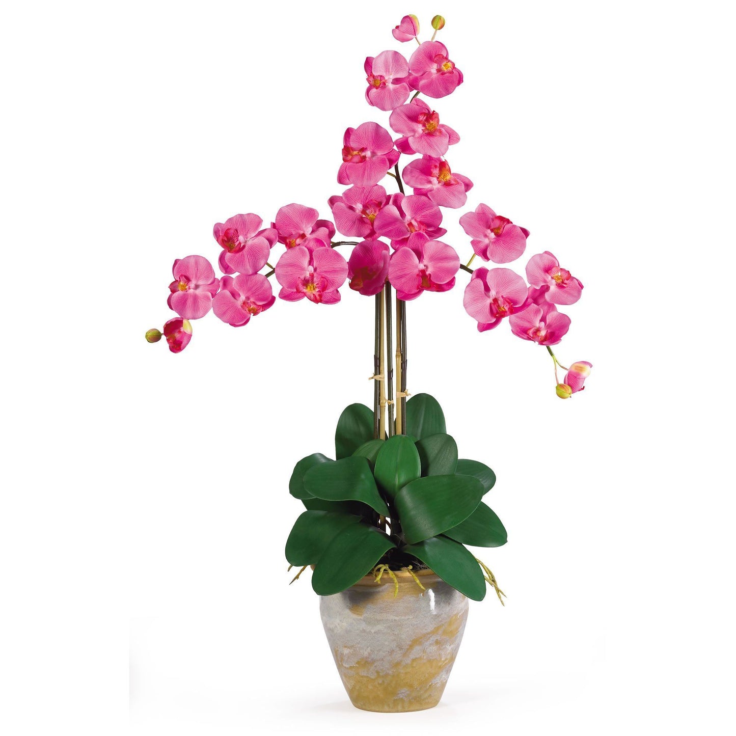 Triple Stem Phalaenopsis Silk Orchid Arrangement 1017 Nearly Natural 8101