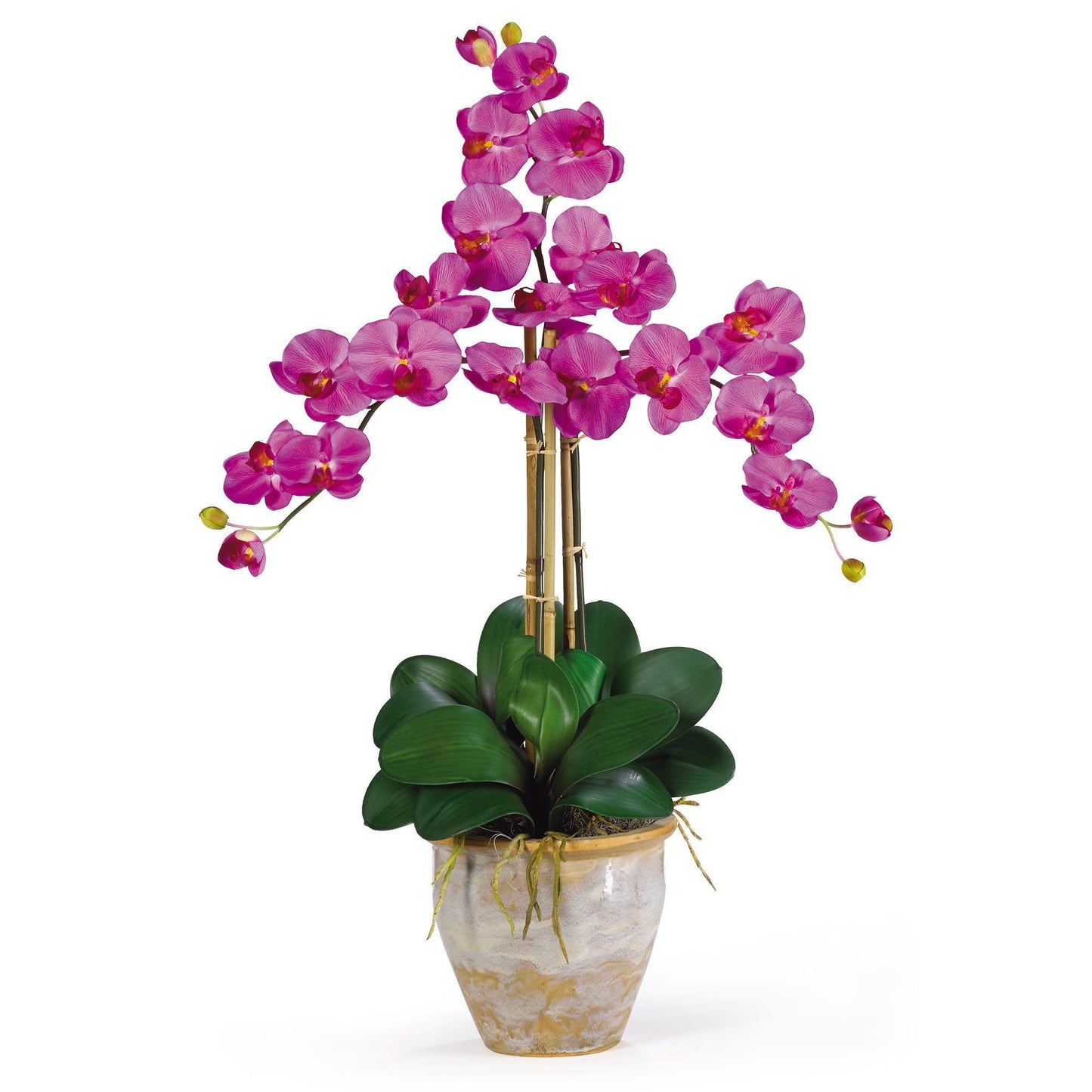 Triple Stem Phalaenopsis Silk Orchid Arrangement 1017 Nearly Natural